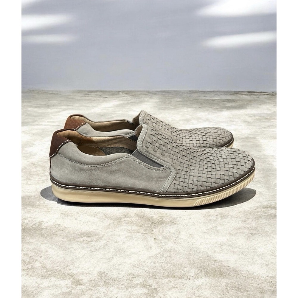 Johnston & Murphy McGuffey Woven Slip On Sheepskin Nubuck 11M - Picture 3 of 9